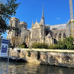 Side view of Notre Dame - still some work to do