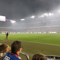 Die Atmosphäre im Stadion ist einfach klasse.