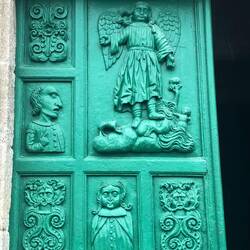 Santa Liberata Church door