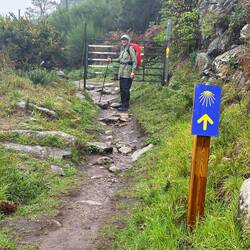 Old stone path. Up the mountain we go!