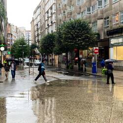 More rain in Santiago.