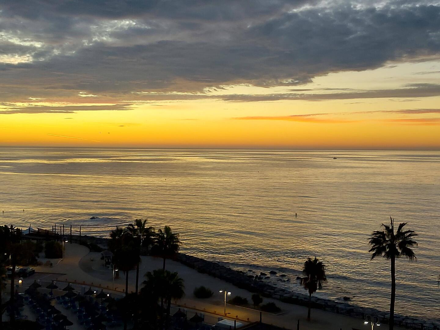 Sunrise from our balcony