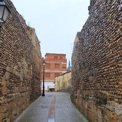 What remains of Mansilla's 12th century gated entrance.