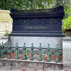 Resting place for Delacroix was well maintained