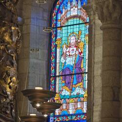 One of the few stained glass windows.