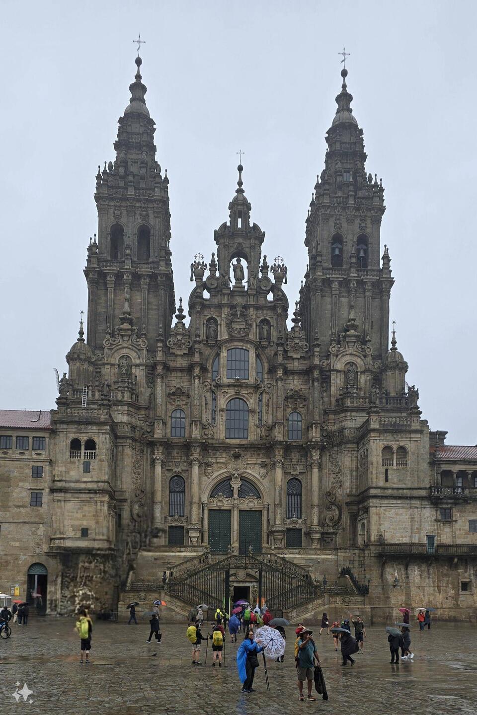 Cathedral of Santiago de Compostela. The end of the camino pilgrimage.