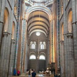 The 11th century cathedral is massive inside with high ceilings