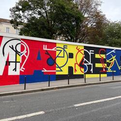 The council invites artist to complete a piece - it is changed every 6 months