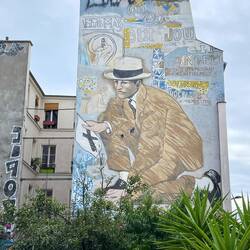 This mural was done by a couple, the wife died of cancer and her husband committed suicide