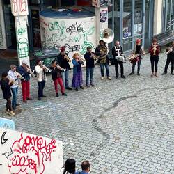 We came across a brass band who were pretty good