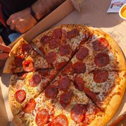 Eine "Familienpizza"