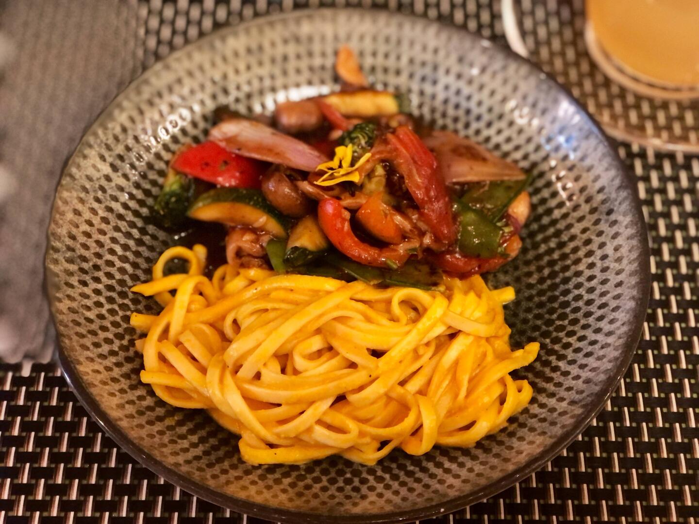 Reisnudeln mit sautiertem Gemüse - 9/10⭐️