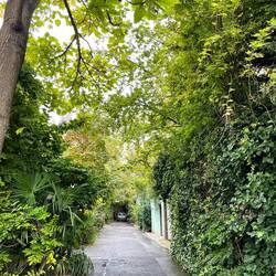 This lovely hidden street held a few lovely pieces of art