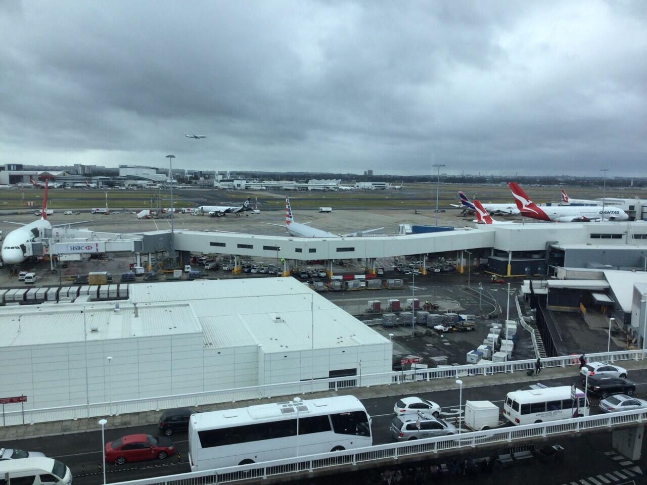 The view from our room was looking out over the runway.