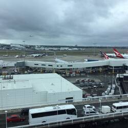 The view from our room was looking out over the runway.