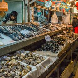Central Markets where they sell fresh fish.