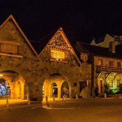 Town scenery at night