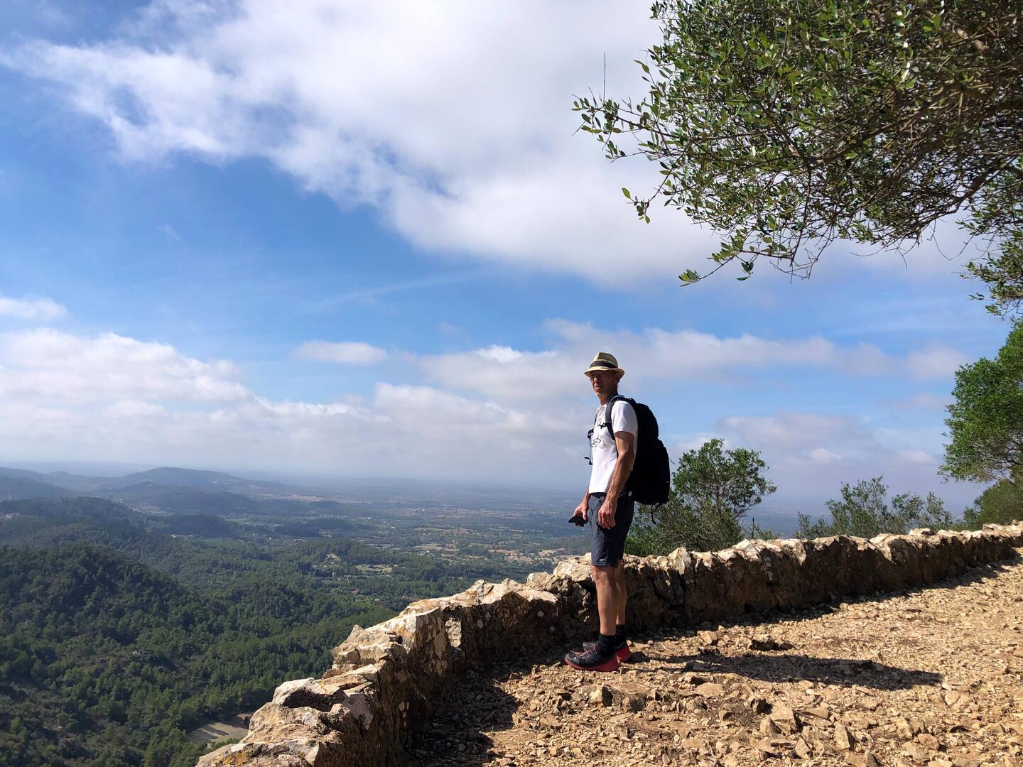 Hiking up to the Santuari de Sant Salvador