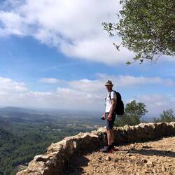 Hiking up to the Santuari de Sant Salvador