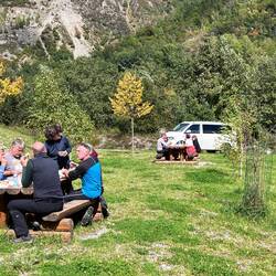 Nettes Picknick mit der Elefantenrunde