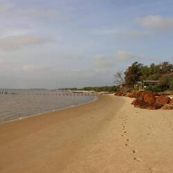 Strand an der Zebrabar