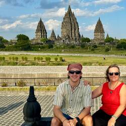 Prambanan from a great view point.