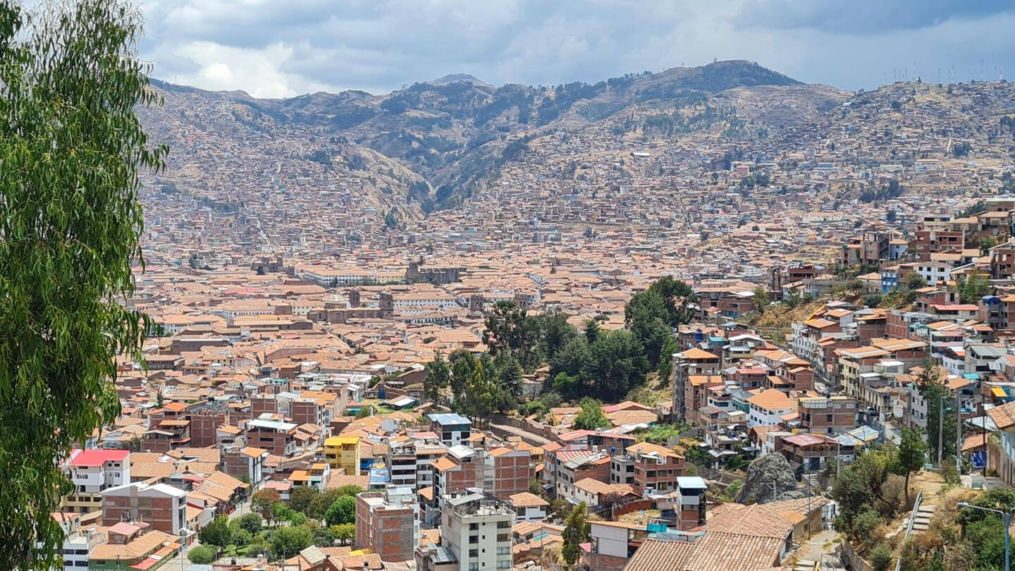 Cusco von unserem Campinplatz aus