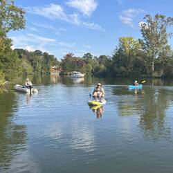 Bill, Me (Colby) and Jeff kayaking.