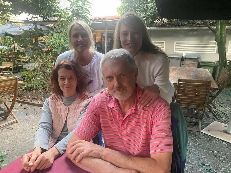Family reunion in Santiago de Campostela.
