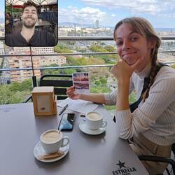 Lecker cafe im Park Montjuic