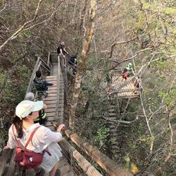 Einige Höhenmeter müssen wir dabei zurücklegen