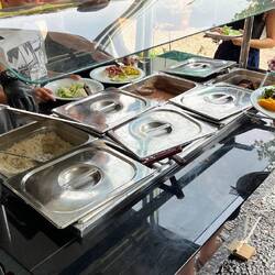 Nach der Tour gibt es wieder leckeres Buffet!