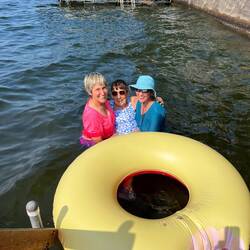At the lake in August
