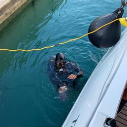 Der Taucher gibt auch sein OK