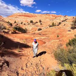 der Rückmarsch: lang, heiß und trocken
