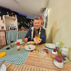 Declan trying vegemite for the first time