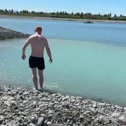 Icy cold swim pool on the Waimate