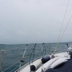 L'arrivée en Bretagne sous météo typique