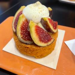 Fig tart which was so good