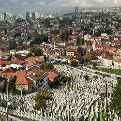 Ein PIM Krieg zum Friedhof umgewandelter Park