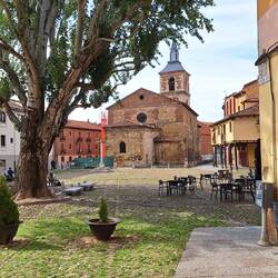 The square was the grain market dating back to the 10th century, the church is from the 12th century