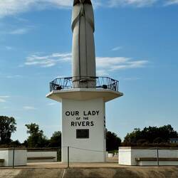 This is Our Lady of the Rivers shrine on the Missouri side of the river.