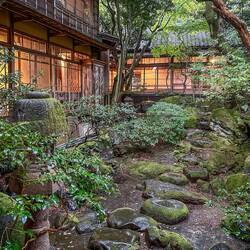 Garden area within our Ryokan (Japanese Inn) at Hakone