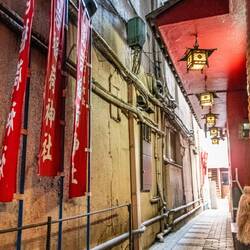Buddhist temple inside an alley