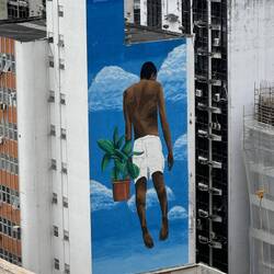 A BIG mural.