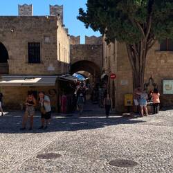 Blick auf die Altstadt von Rhodos