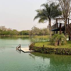 Dann geht's an die Zipline