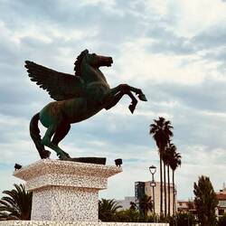 Pegasusstatue in Korinth