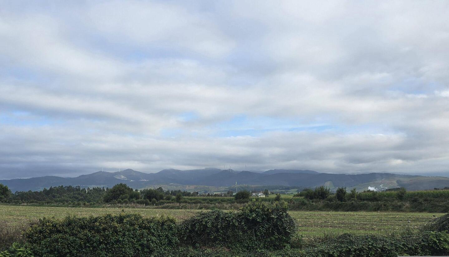 Parkup had views of the Cantabrian Mountains in the distance. Rain is in the forecast