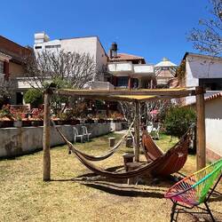 Der Garten unseres Hostels